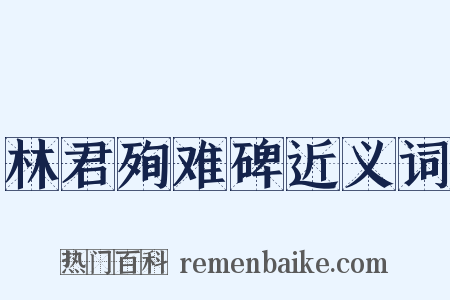 林君殉难碑近义词是什么意思的图片